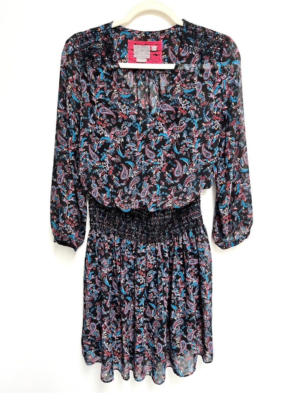 Anthropologie, Vanessa Virginia, Daytripper mini dress. Paisley pattern size M - Picture 4 of 15